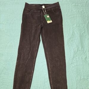 Halara Flex High Waisted Back Side Pocket Stretchy Knit Denim Casual Leggings